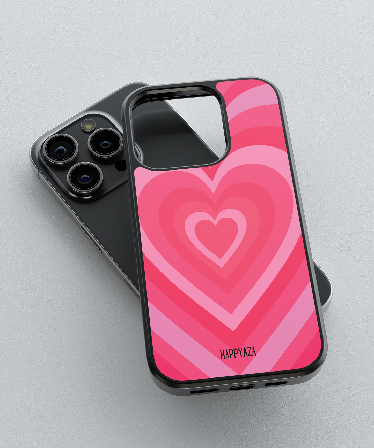 Y2K Pink Heart Designer Phone Case