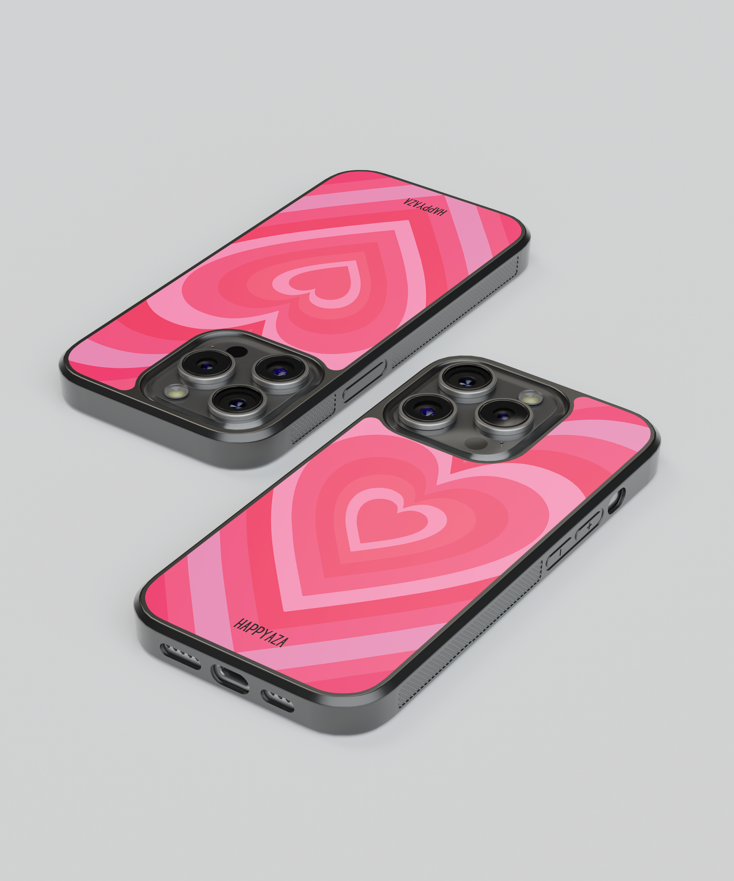 Y2K Pink Heart Designer Phone Case