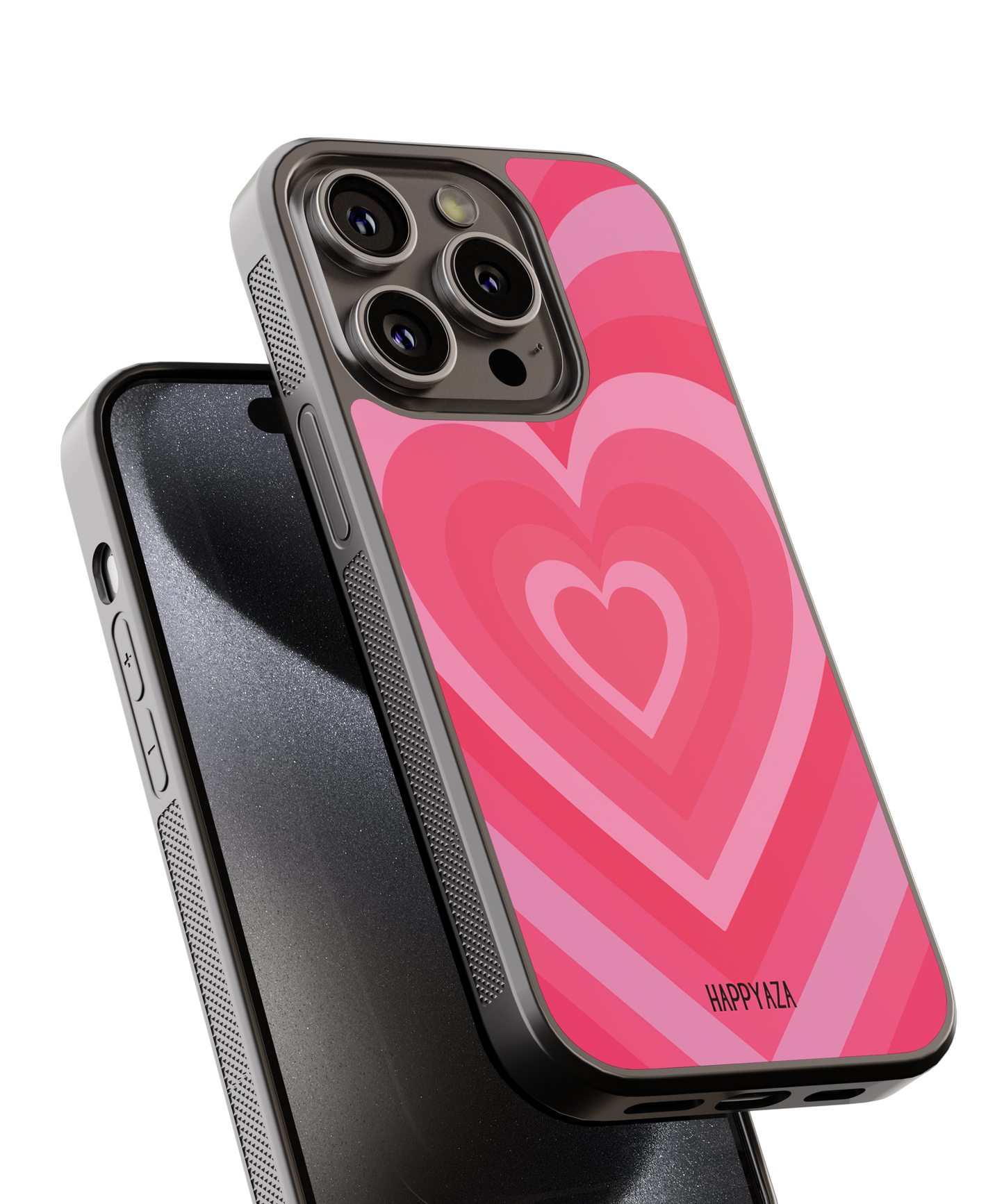 Y2K Pink Heart Designer Phone Case