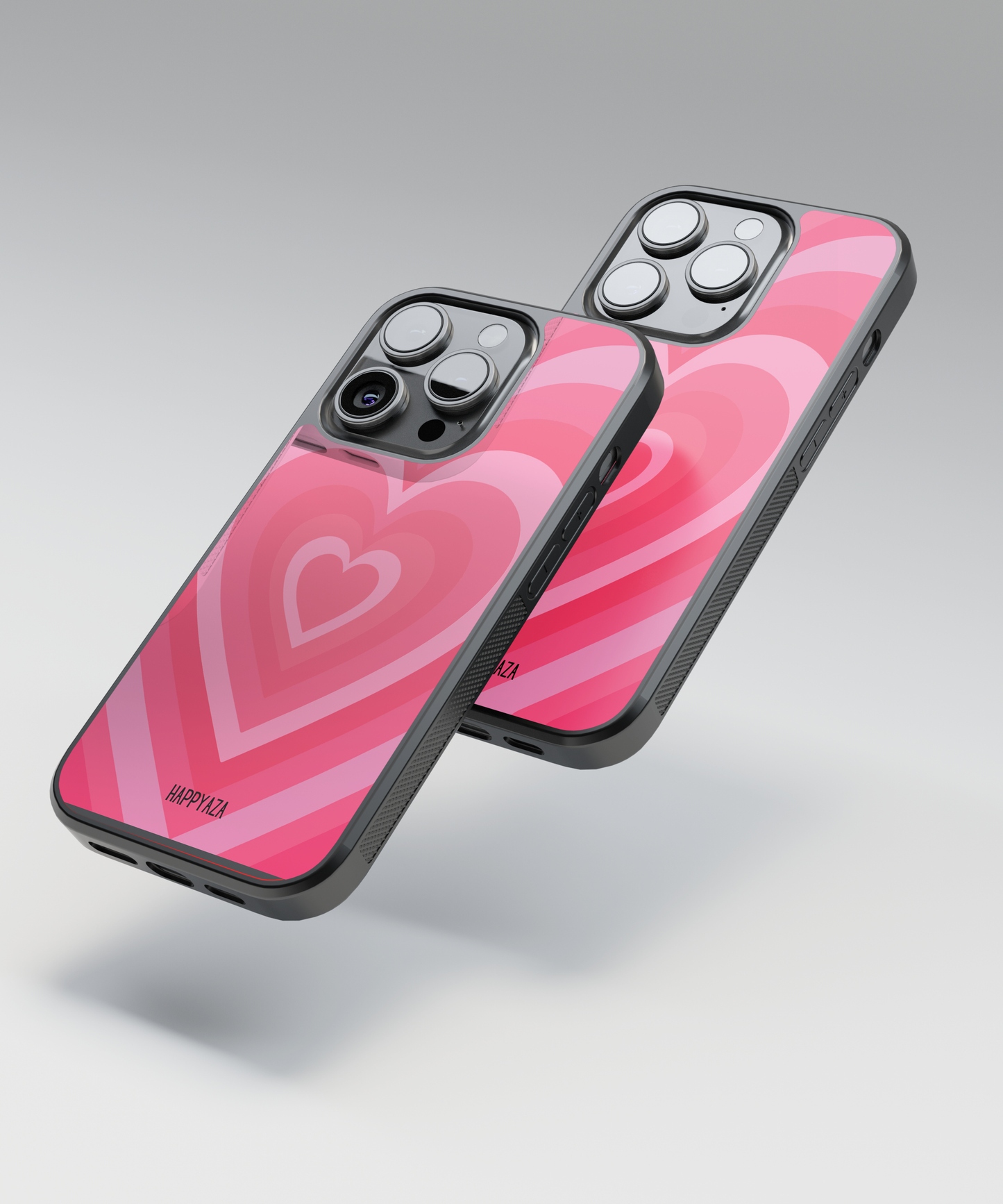 Y2K Pink Heart Designer Phone Case