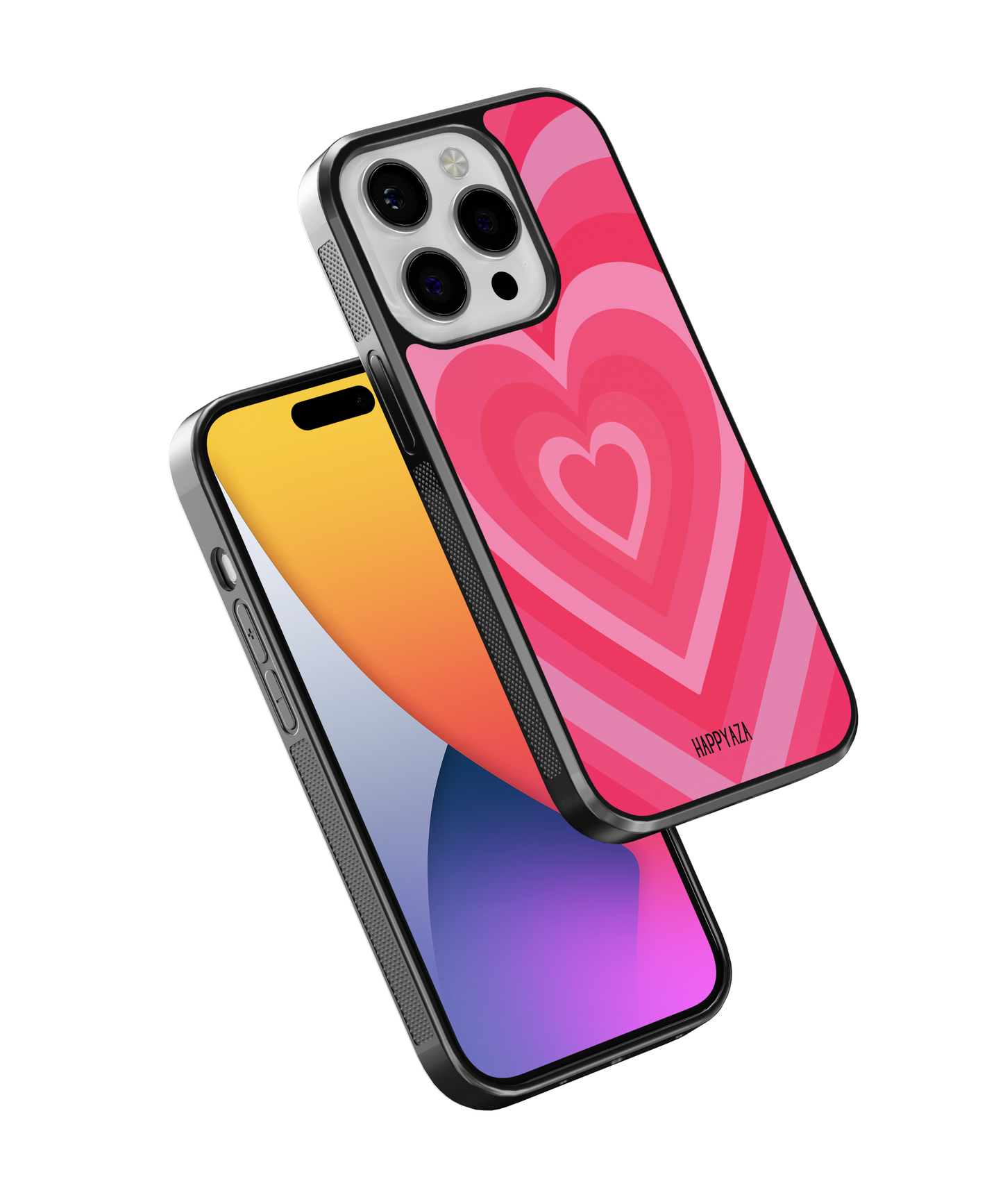 Y2K Pink Heart Designer Phone Case