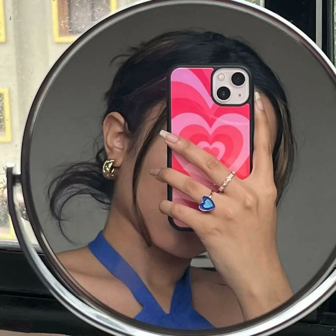 Y2K Pink Heart Designer Phone Case