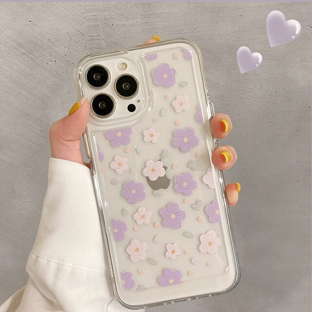 Floral Soft Silicone Phone Case