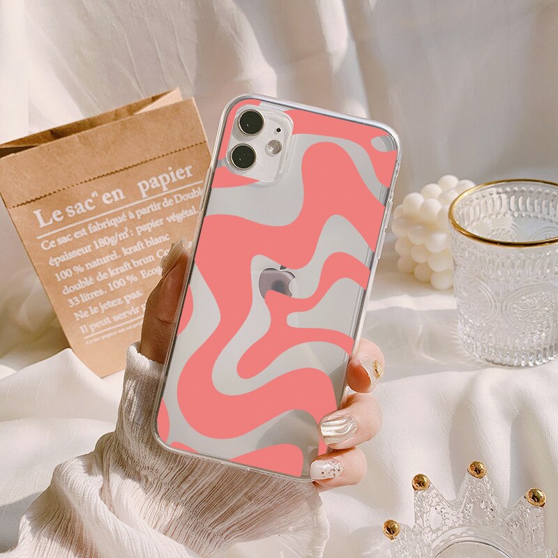 Abstract Swirl Pattern Soft Silicone Phone Case