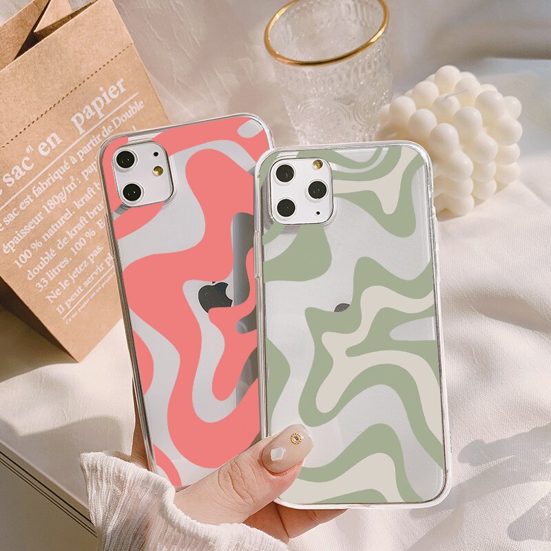Abstract Swirl Pattern Soft Silicone Phone Case