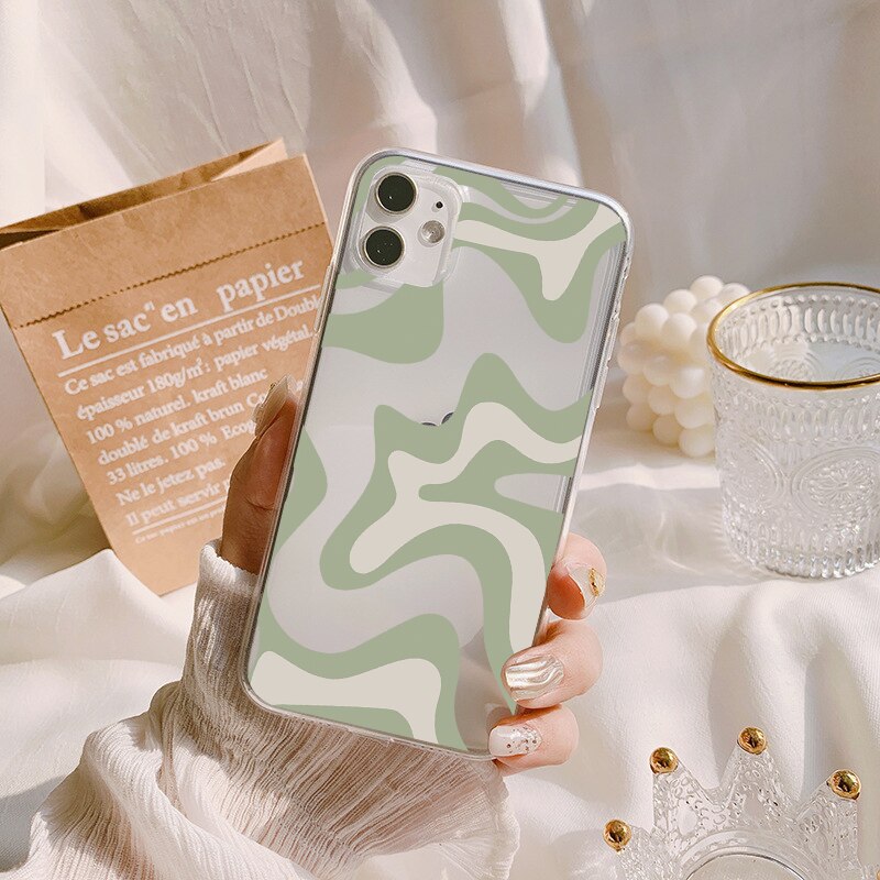 Abstract Swirl Pattern Soft Silicone Phone Case
