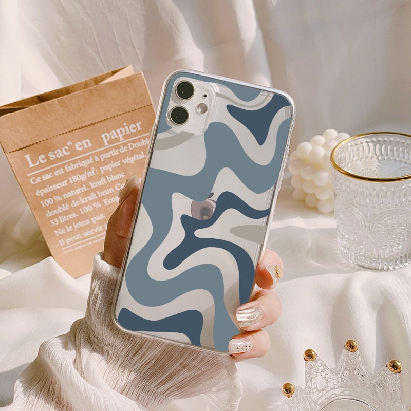 Abstract Swirl Pattern Soft Silicone Phone Case