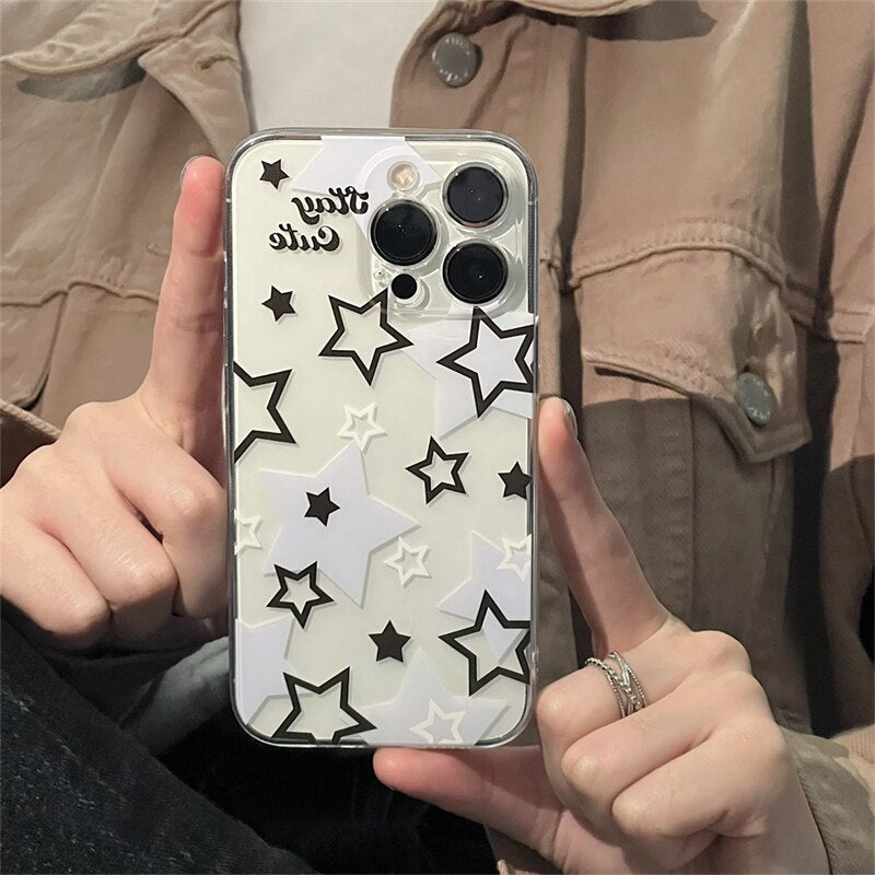 Stay Cute Stars Soft Silicone Phone Case