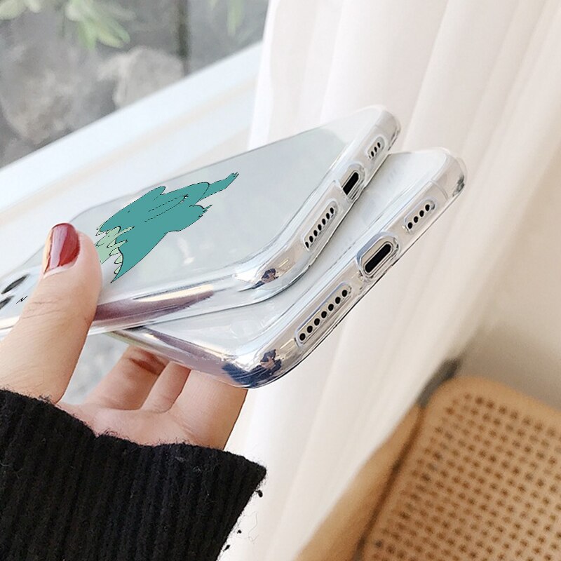 Cute Dinosaur Printed Silicone Phone Case
