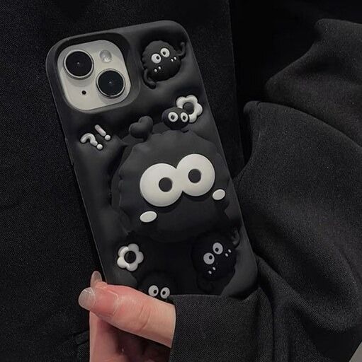 Cute Cartoon Silicone With Pop Stand Phone Case