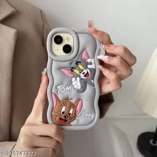 Tom & Jery 3D Cartoon Silicone Phone Case For iPhone