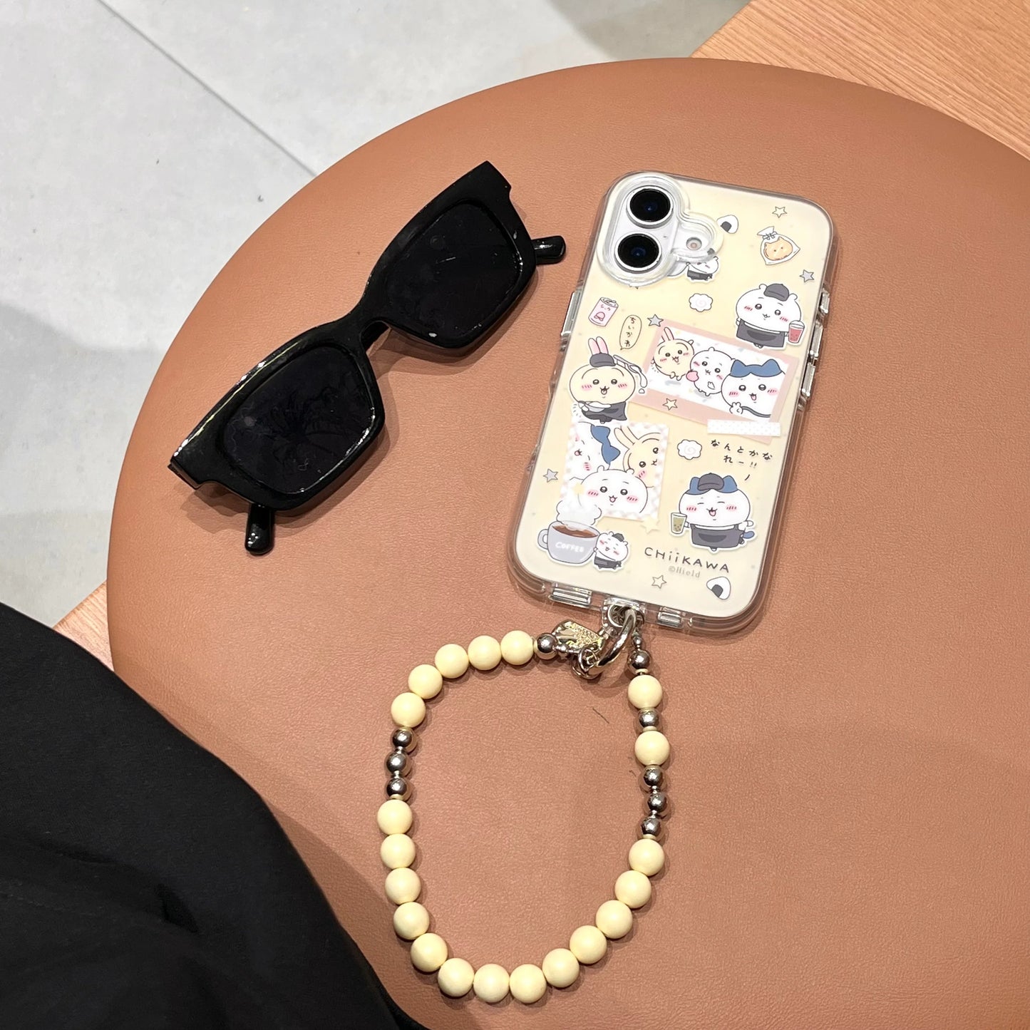 Chika Chill Squad Cartoon Phone Case With Beaded Strap
