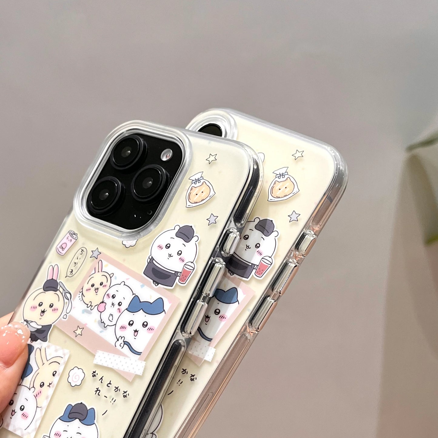 Chika Chill Squad Cartoon Phone Case With Beaded Strap