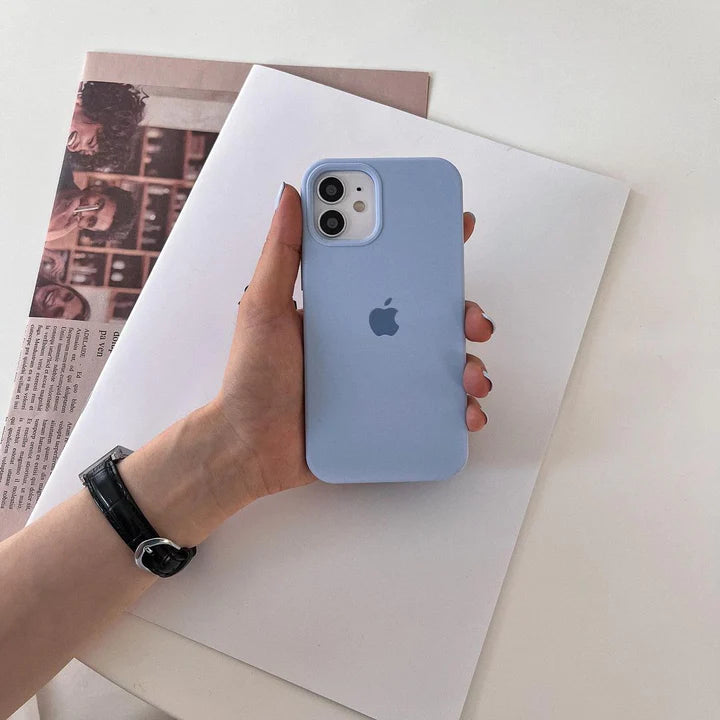 iPhone Original Liquid Silicone Phone Case (Sky Blue)