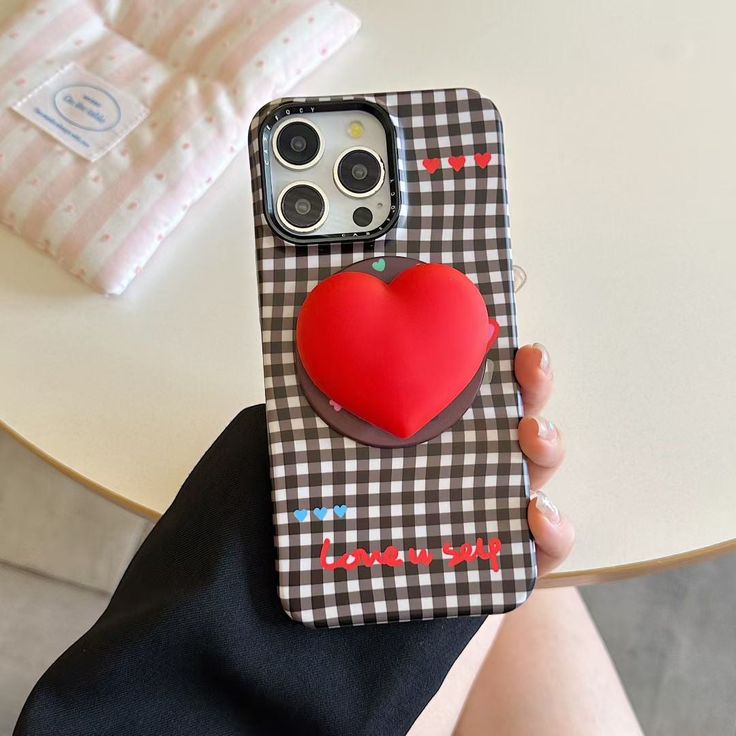 3D Heart Phone Case collection With MagSafe Holder