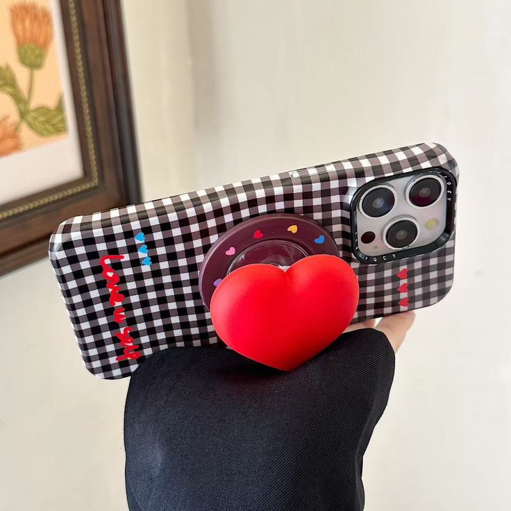 3D Heart Phone Case collection With MagSafe Holder
