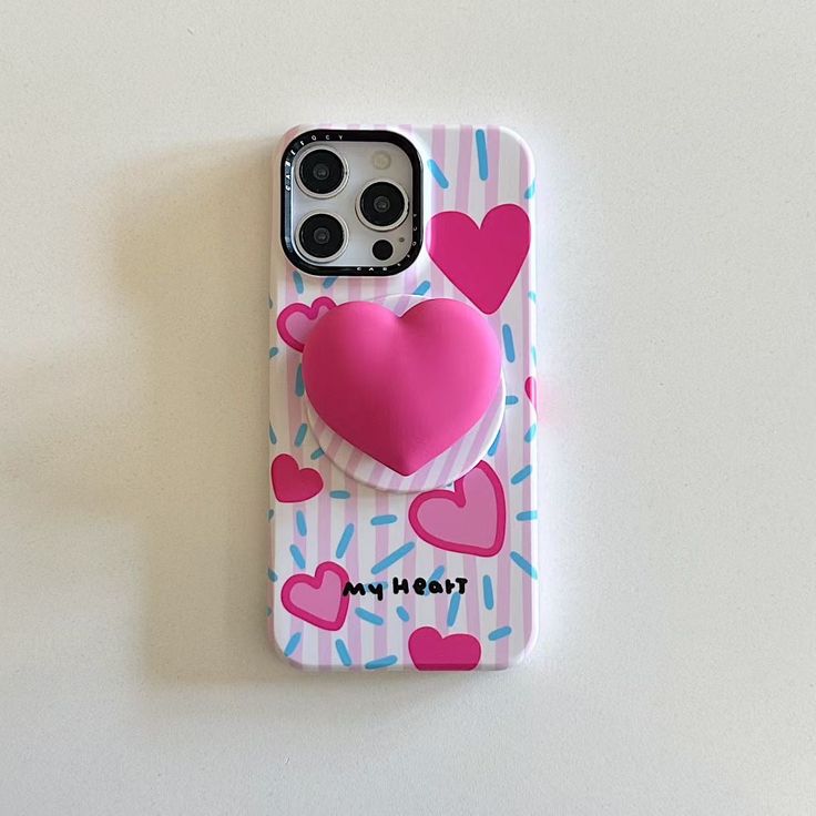 3D Heart Phone Case collection With MagSafe Holder
