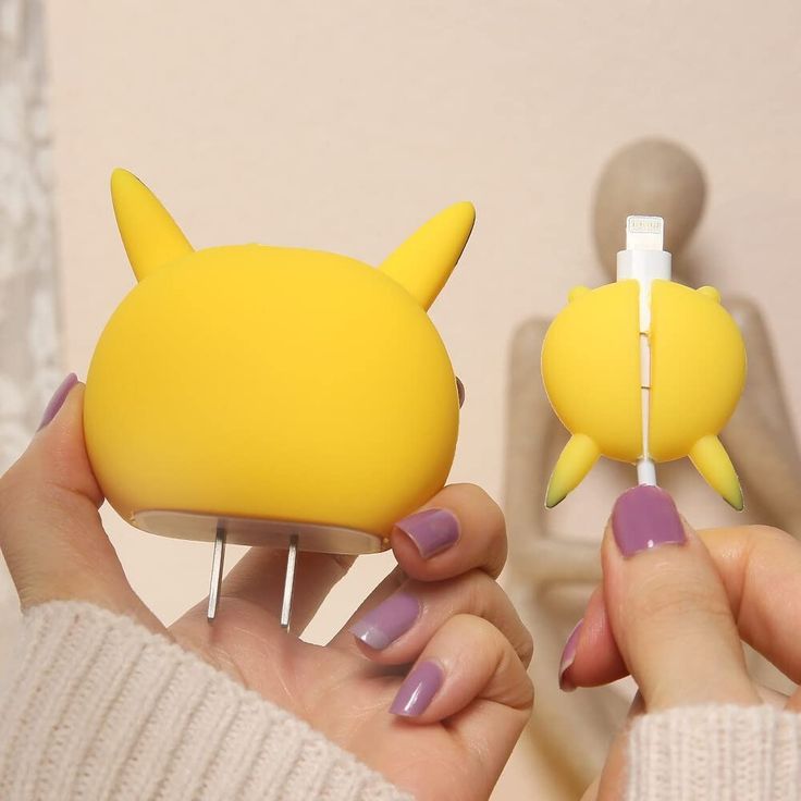 Cute Cartoon Series Fast Charger Protector Case (Pikachu )