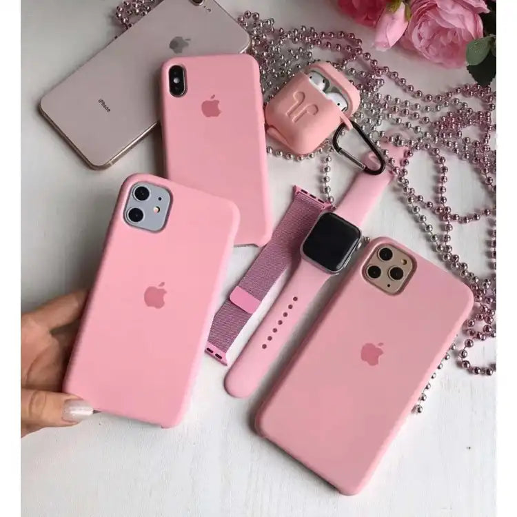 iPhone Original Liquid Silicone Phone Case (Baby Pink)