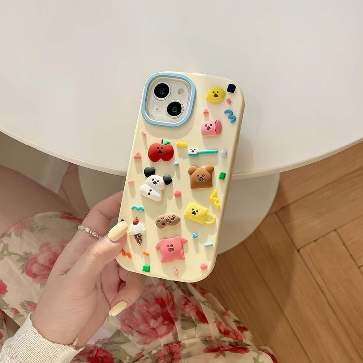 Cute Kawaii Mini Stickers Silicone Phone Case