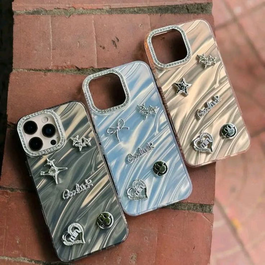 Premium Marble Diamond Phone Case For iPhone