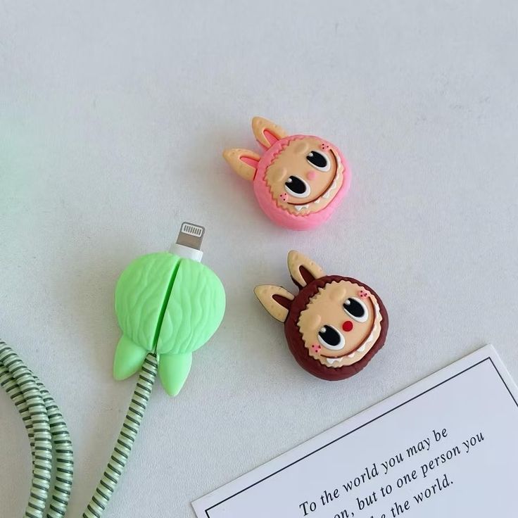 Cute Cartoon Series Fast Charger Protector for iPhone (Cute LABUBU)