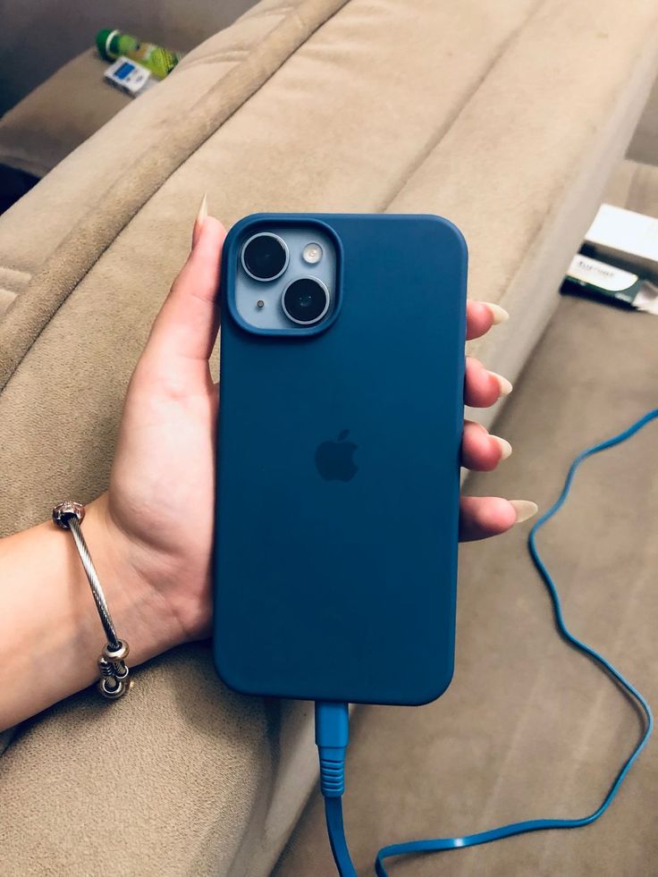 iPhone Original Liquid Silicone Phone Case (Teal Blue)