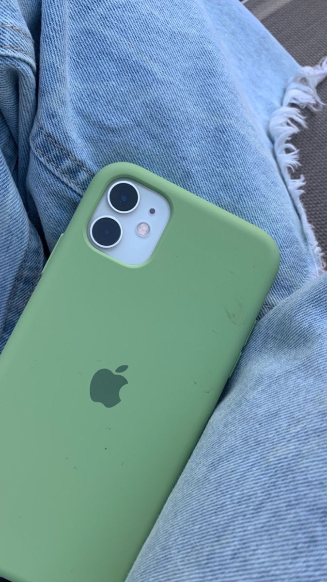 iPhone Original Liquid Silicone Phone Case (Light Green)