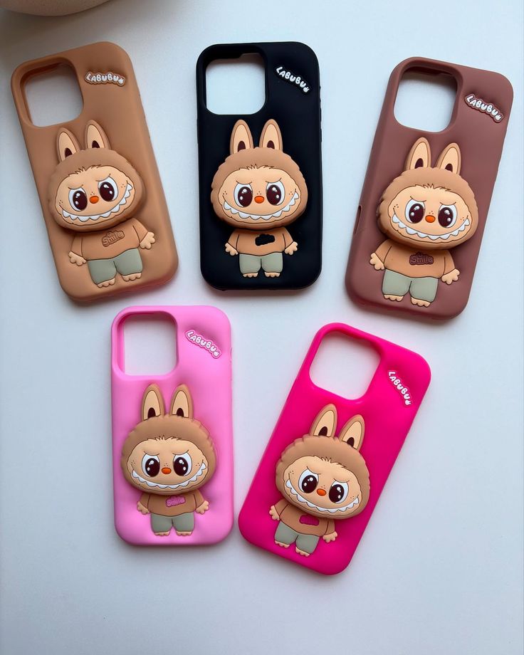 Labubu CuddlePop Silicone With Pop Stand Phone Case