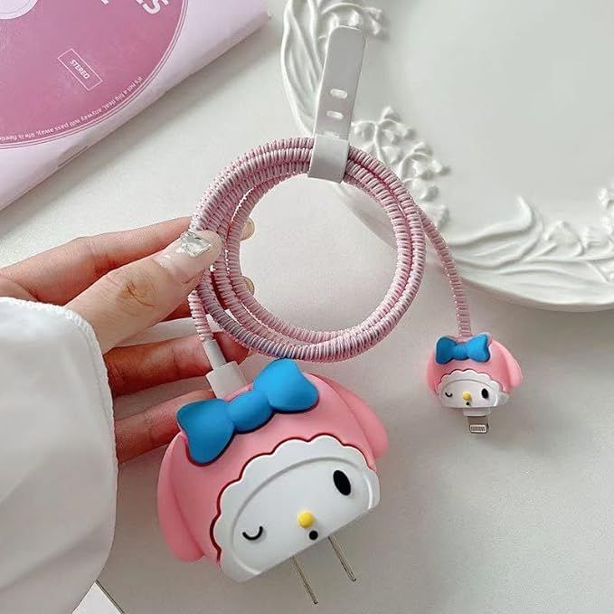 Cute Cartoon Series Fast Charger Protector for iPhone ( My Melody Kawaii)