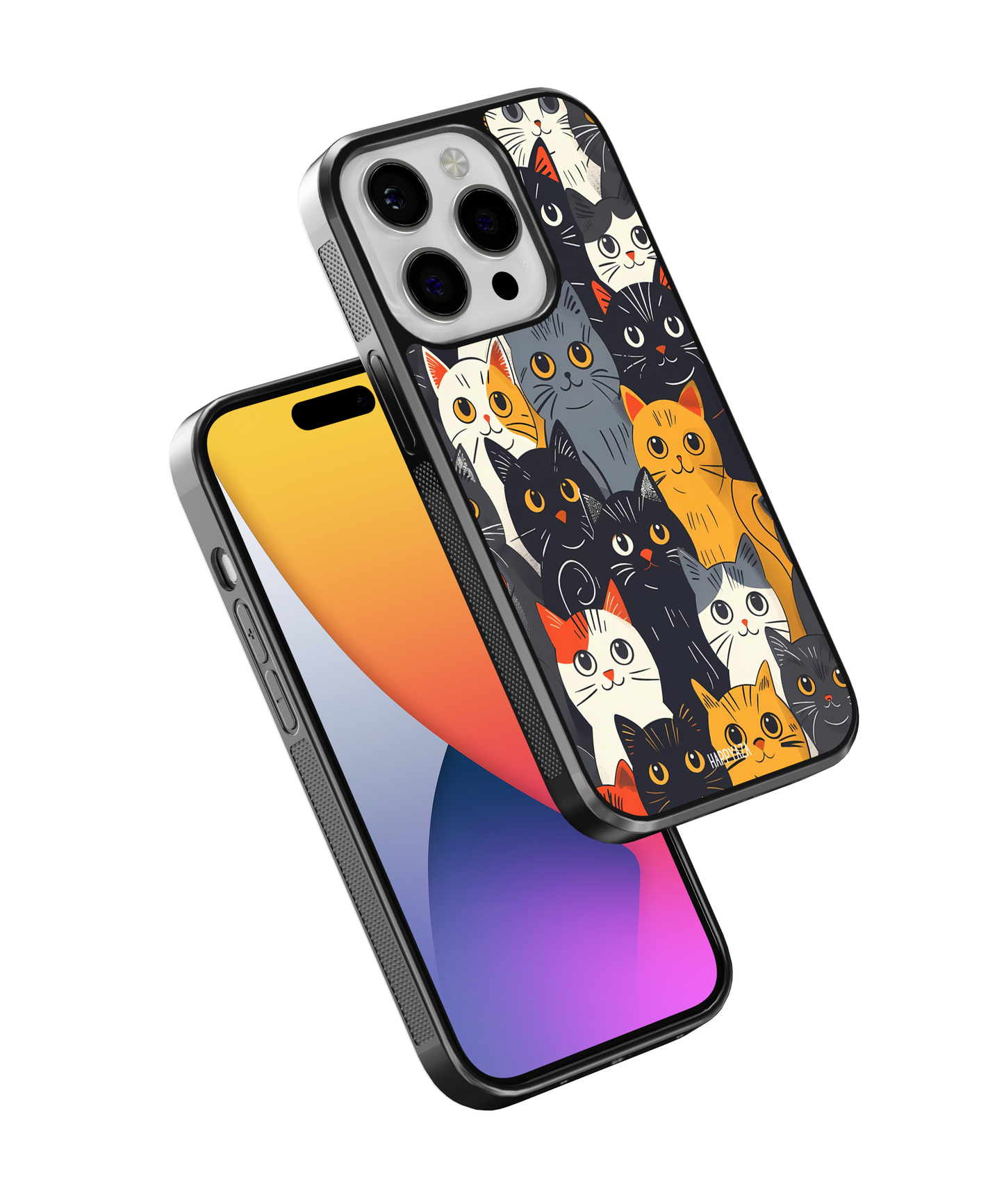 A Bunch Of Cats That Are Sitting Together Designer Phone Case