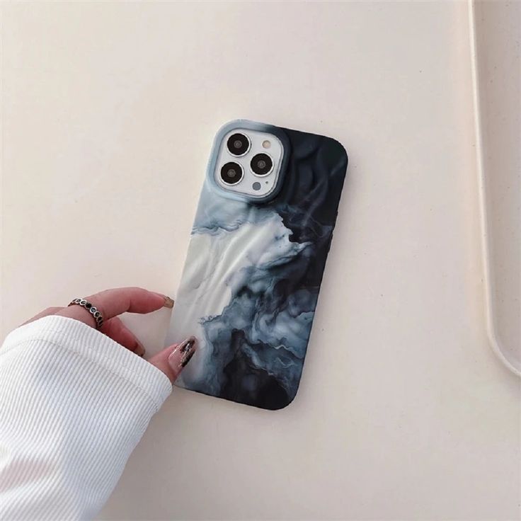 Multi Color Wavy Texture  For iPhone Case