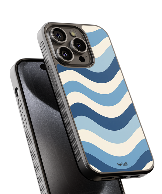 Abstract Blue Wave Designer Phone Case