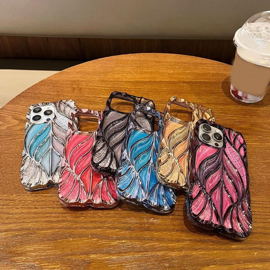 Flash Sparkle Leaf Glitter  Phone Case