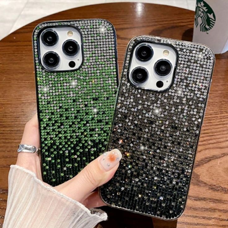 Sparkle And Shine With A Bling featuring A Glitter Star Rhinestone Diamond iPhone Case