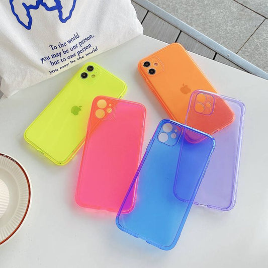 Neon Fluorescent Color Phone Case For Iphone