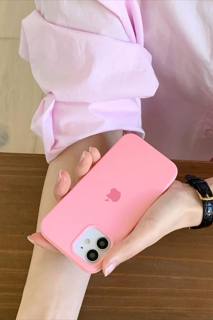 iPhone Original Liquid Silicone Phone Case (Baby Pink)