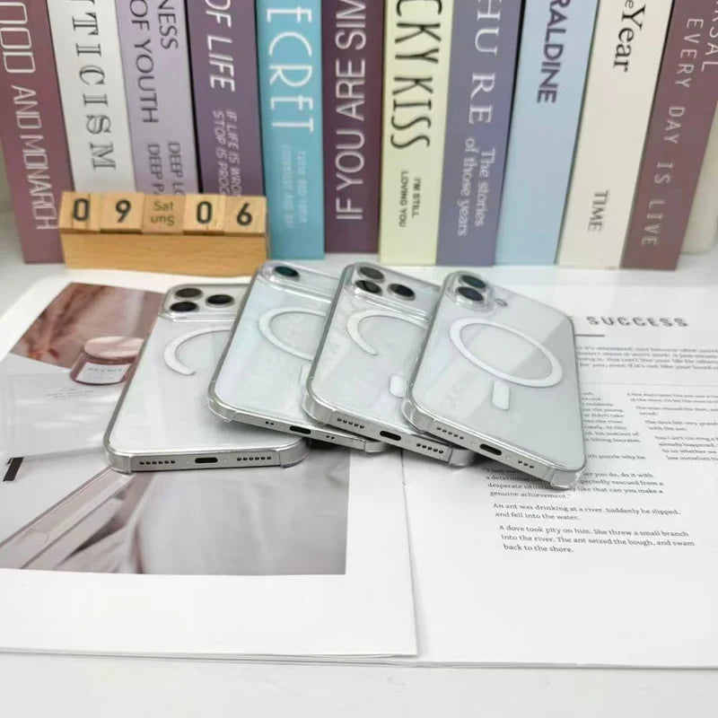 Aura Clear Mag IC Pop up Phone Case (With Box Packing)