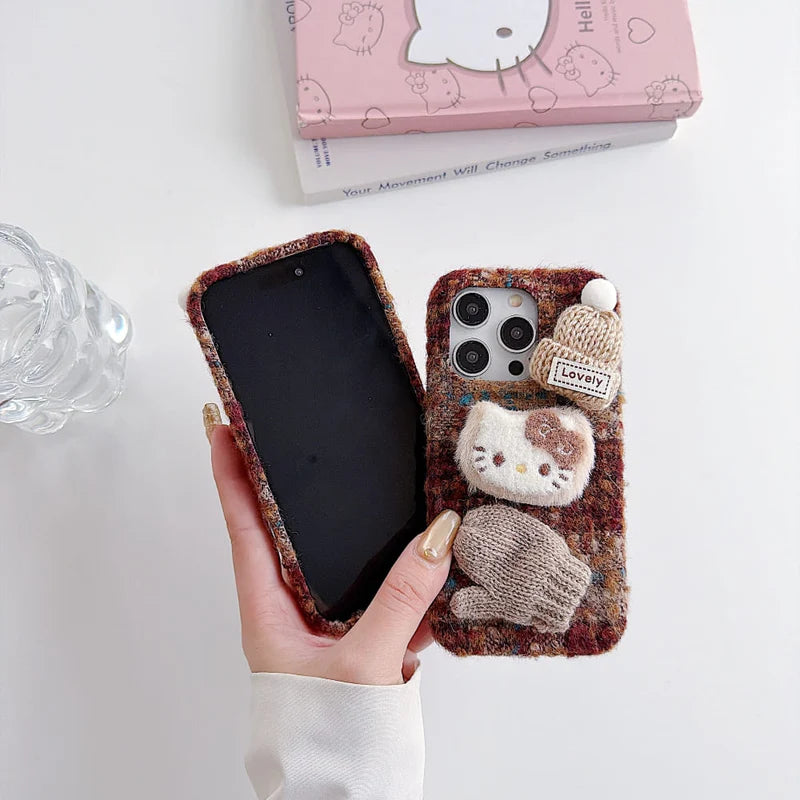 Autumn Cozy Kitty Shell Phone Case