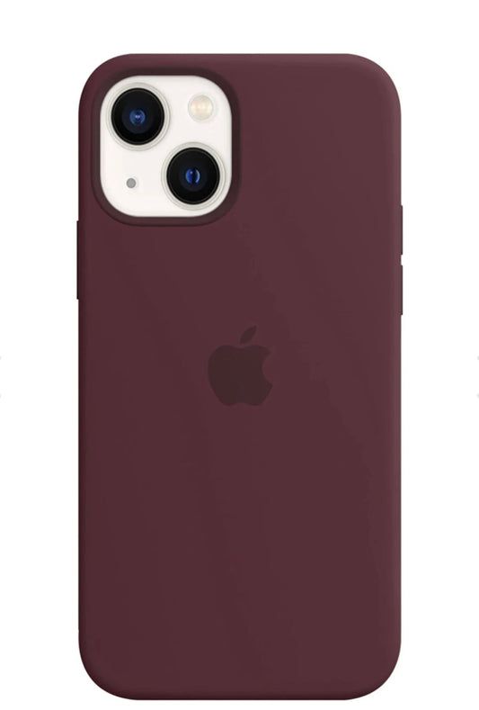 iPhone Original Liquid Silicone Phone Case (Wine)