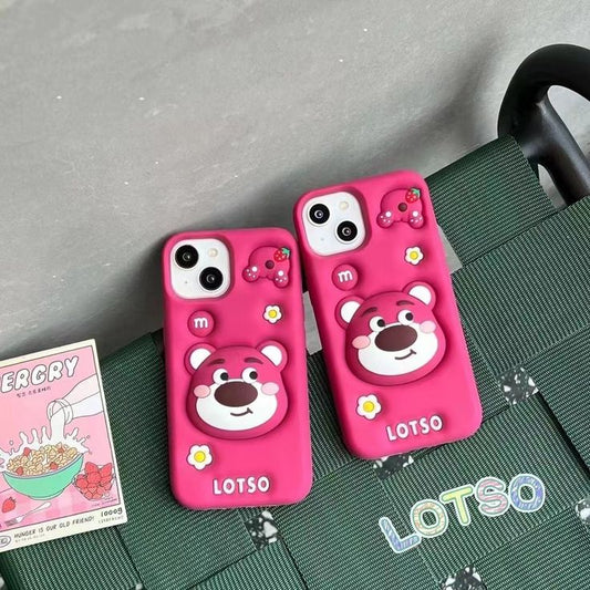 Chubby Lotso Silicone With Pop Stand Phone Case