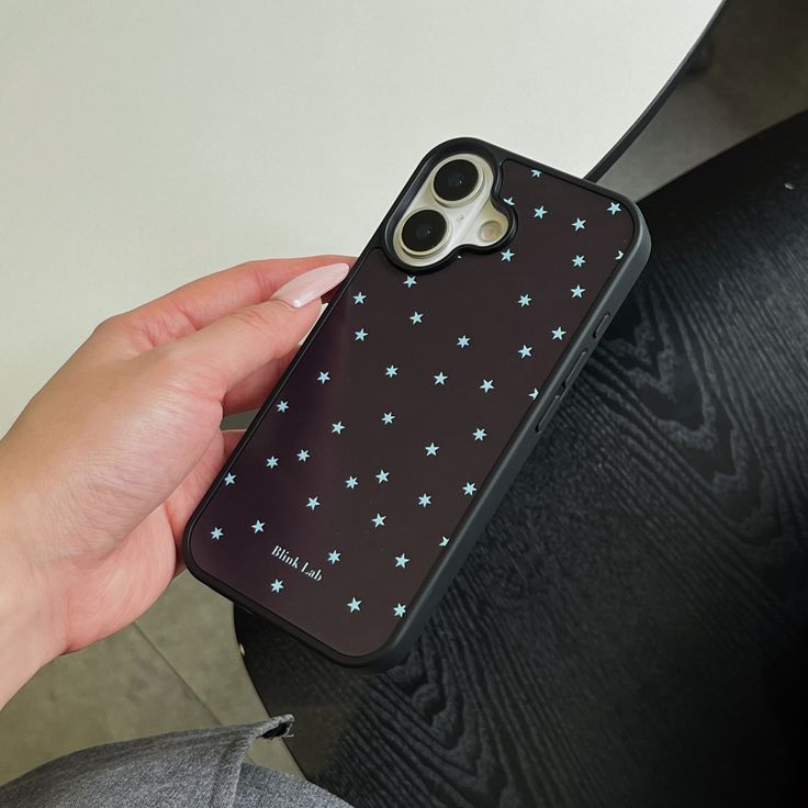 Elegant Midnight Star Silicone Phone Case