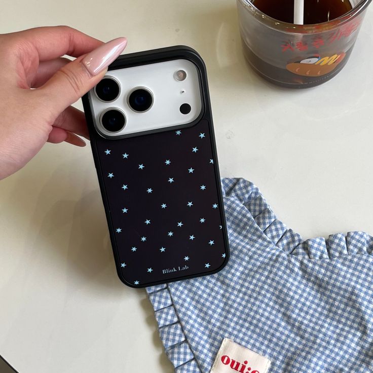 Elegant Midnight Star Silicone Phone Case