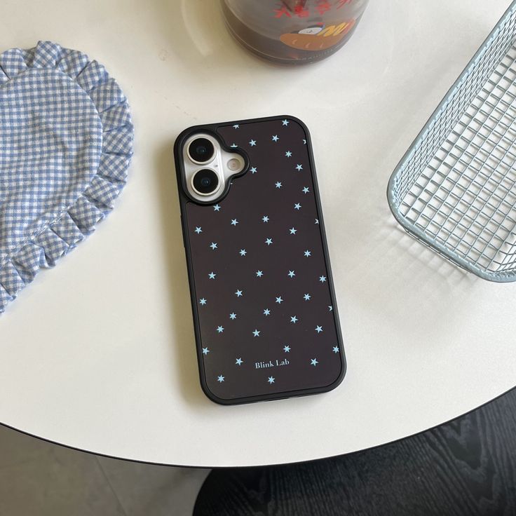 Elegant Midnight Star Silicone Phone Case