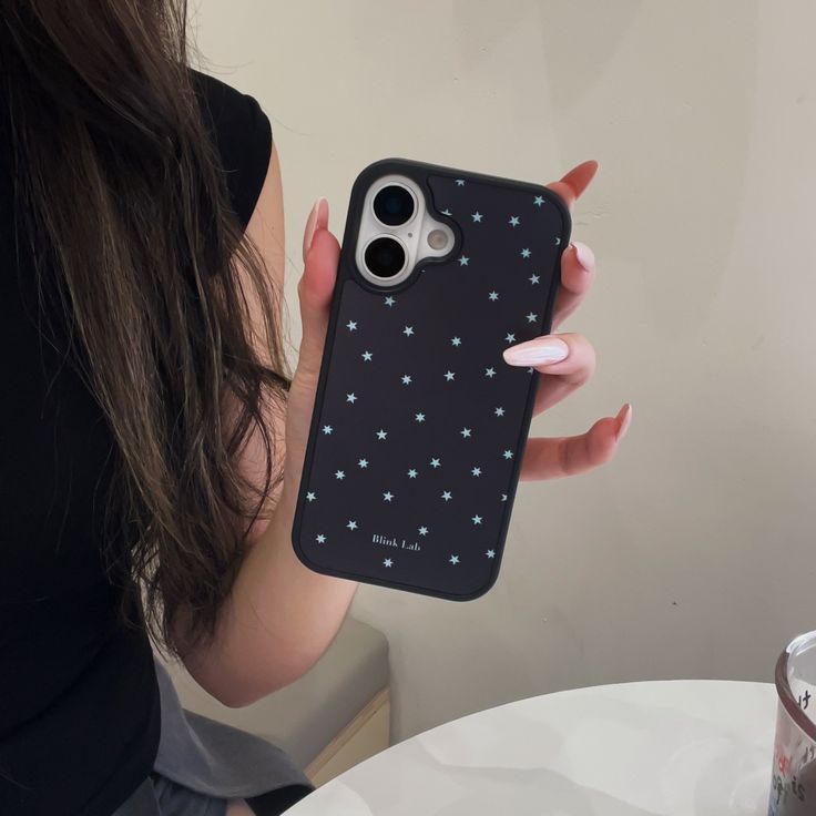 Elegant Midnight Star Silicone Phone Case