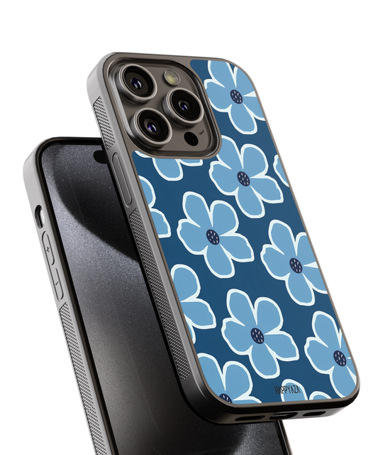 Blue and White Floral Designer Phone Case