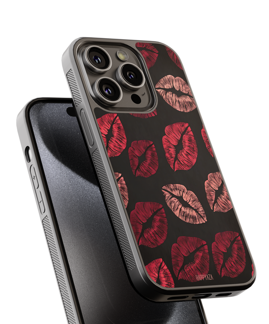 Bold Red Lipstick pattern Designer Phone Case