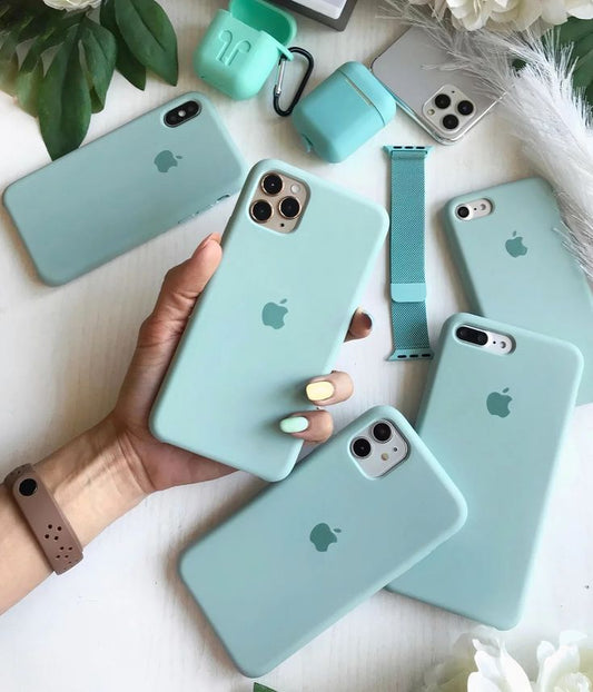 iPhone Original Liquid Silicone Phone Case (Seafoam)