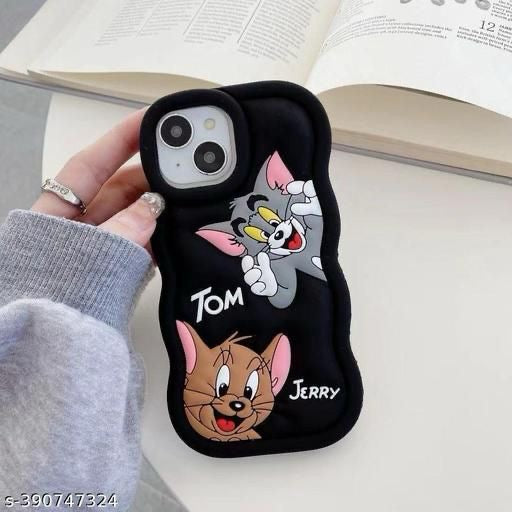 Tom & Jery 3D Cartoon Silicone Phone Case For iPhone