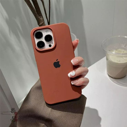 iPhone Original Liquid Silicone Phone Case (Brown)
